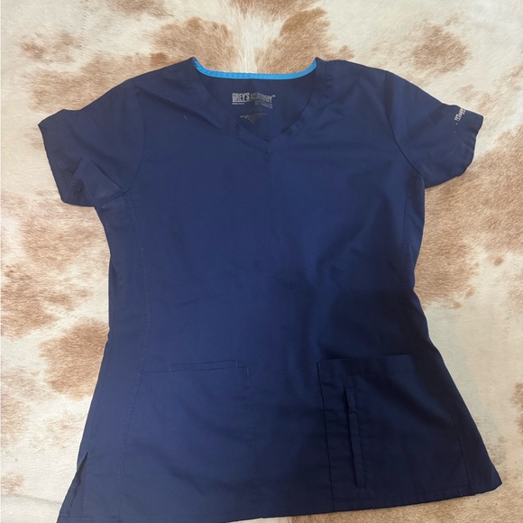 Grey's Anatomy Tops - Grey's Anatomy Dark Blue Short Sleeve Top